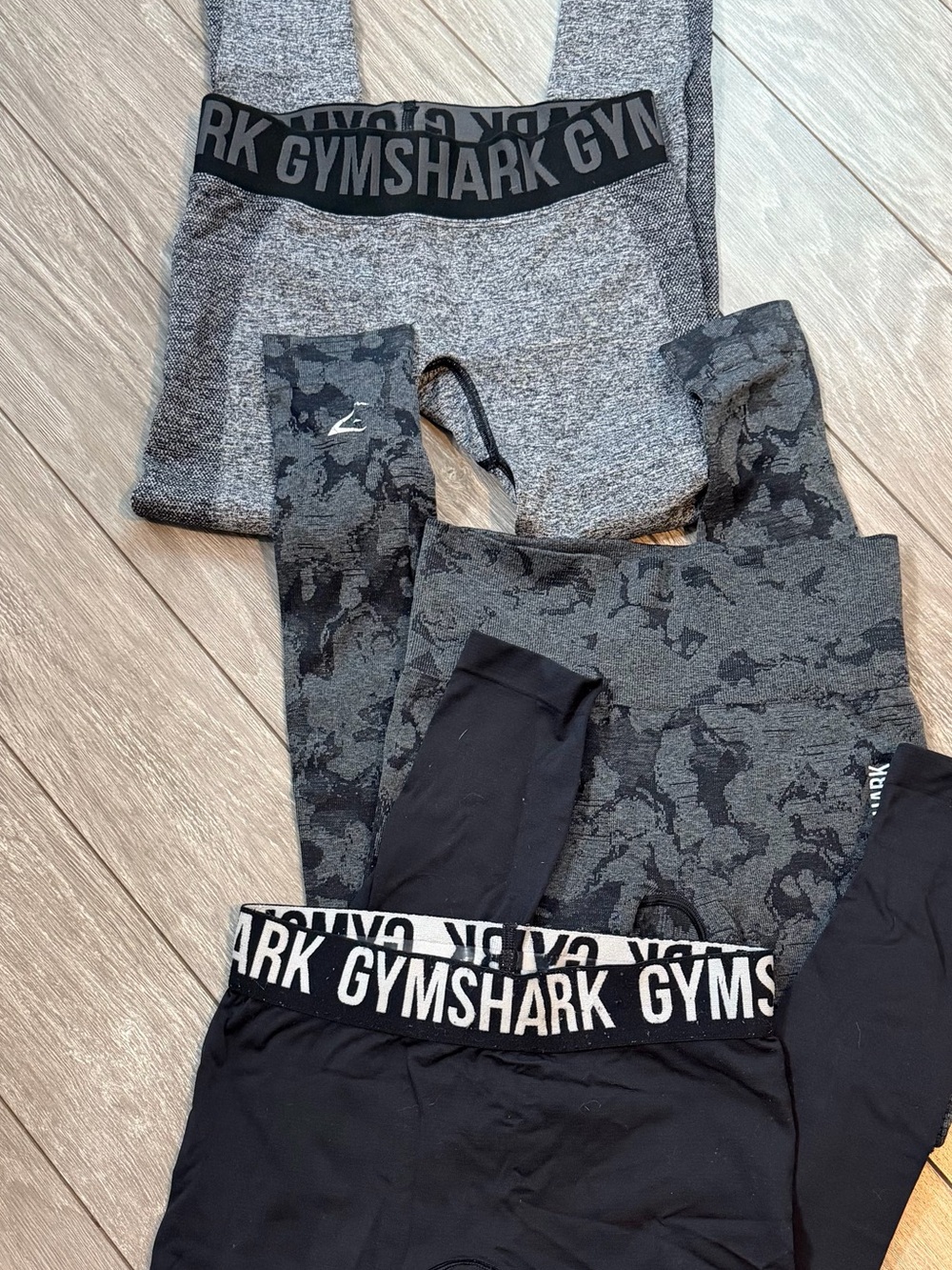 3 pairs Gymshark leggings size xxs